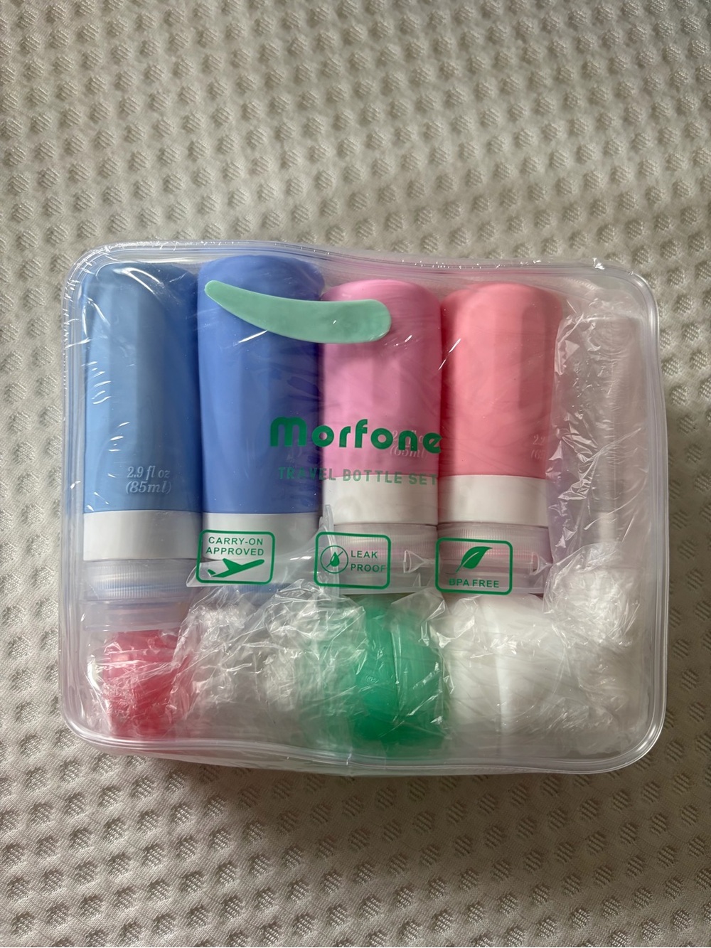 Travel Silicone Toiletry Bottles Set by Morton’s